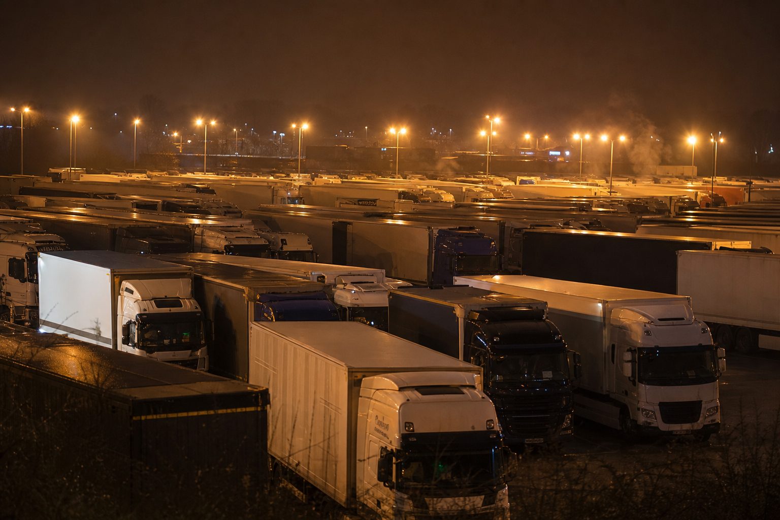 Stationnement poids lourds en Belgique : la pénurie de places sûres, un casse-tête quotidien